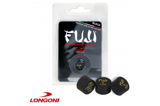 Наклейка для кия Longoni Fuji Black ø13мм Soft 1шт.