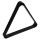 Треугольник для снукера УСИЛЕННЫЙ пластик черный ø52.4 мм