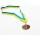 Комплект медалей наградных Ромб с лентой (1, 2, 3 место)  ø5см