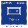 Отрез бильярдного сукна на стол 7 футов (2.7х2м) Simonetto 920 200см Royal Blue (Mirteks)