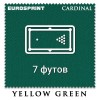 Отрез бильярдного сукна на стол 7 футов (2.7х1.98м) Eurosprint Cardinal Yellow Green