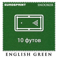 Отрез бильярдного сукна для снукера на стол 10 футов (4х1.97м) Eurosprint Snooker 1190 Yellow Green