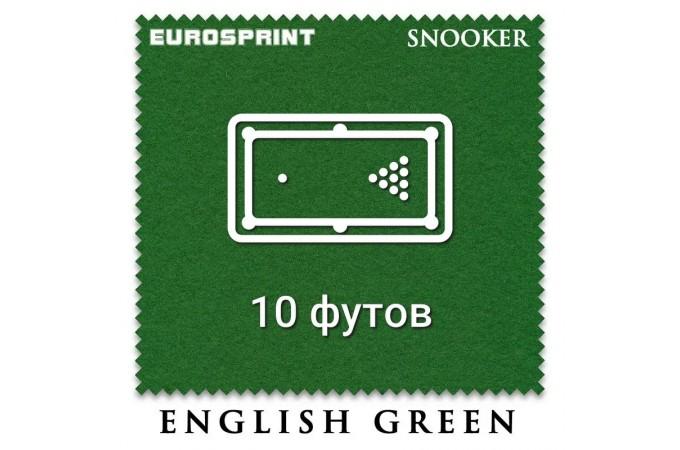 Отрез бильярдного сукна для снукера на стол 10 футов (4х1.97м) Eurosprint Snooker 1190 Yellow Green