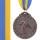 Комплект медалей наградных Бильярдист с лентой (1, 2, 3 место)  ø5см