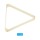 Треугольник для пула УСИЛЕННЫЙ пластик белый ø57.2