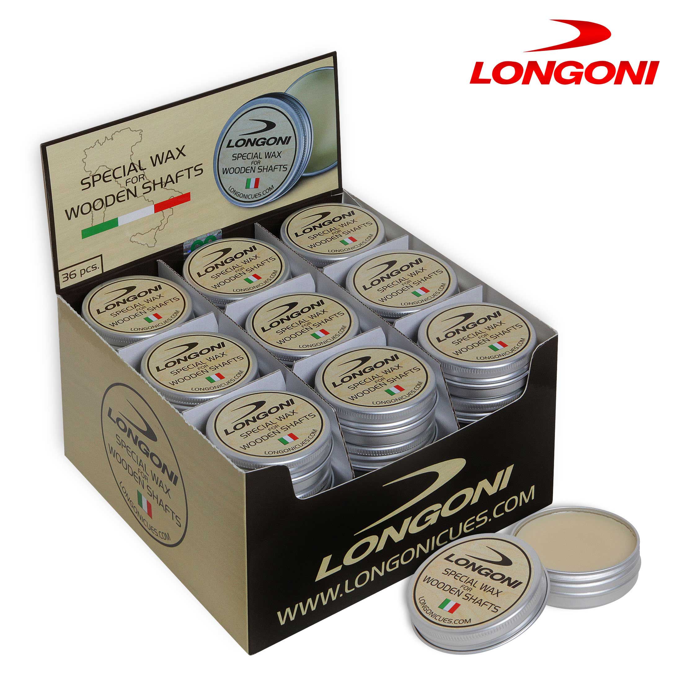 Воск для обработки кия Longoni Special Wax 30г