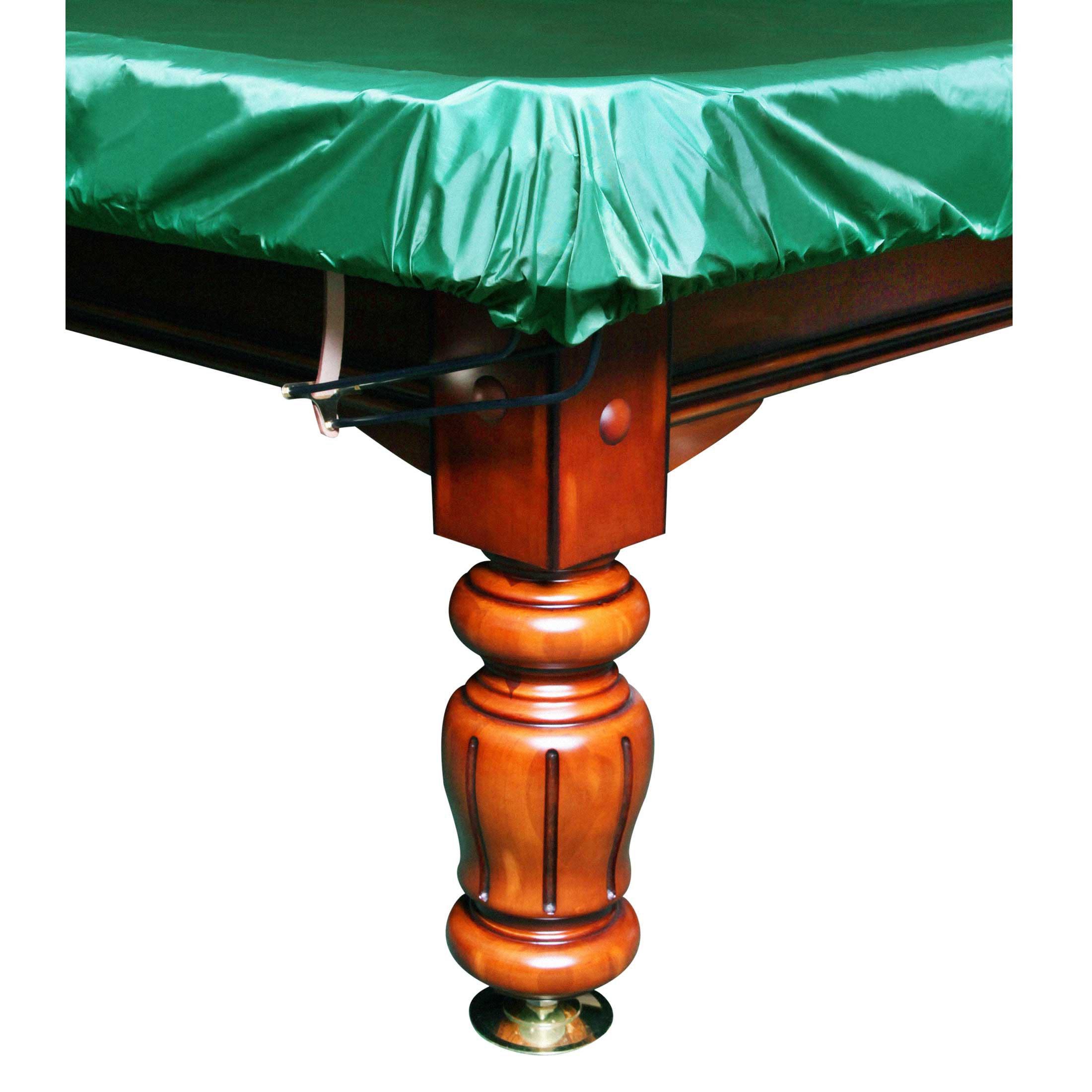 Чехол для бильярдного стола Стандарт 10фт ПВХ влагостойкое резинка на лузах зелёное