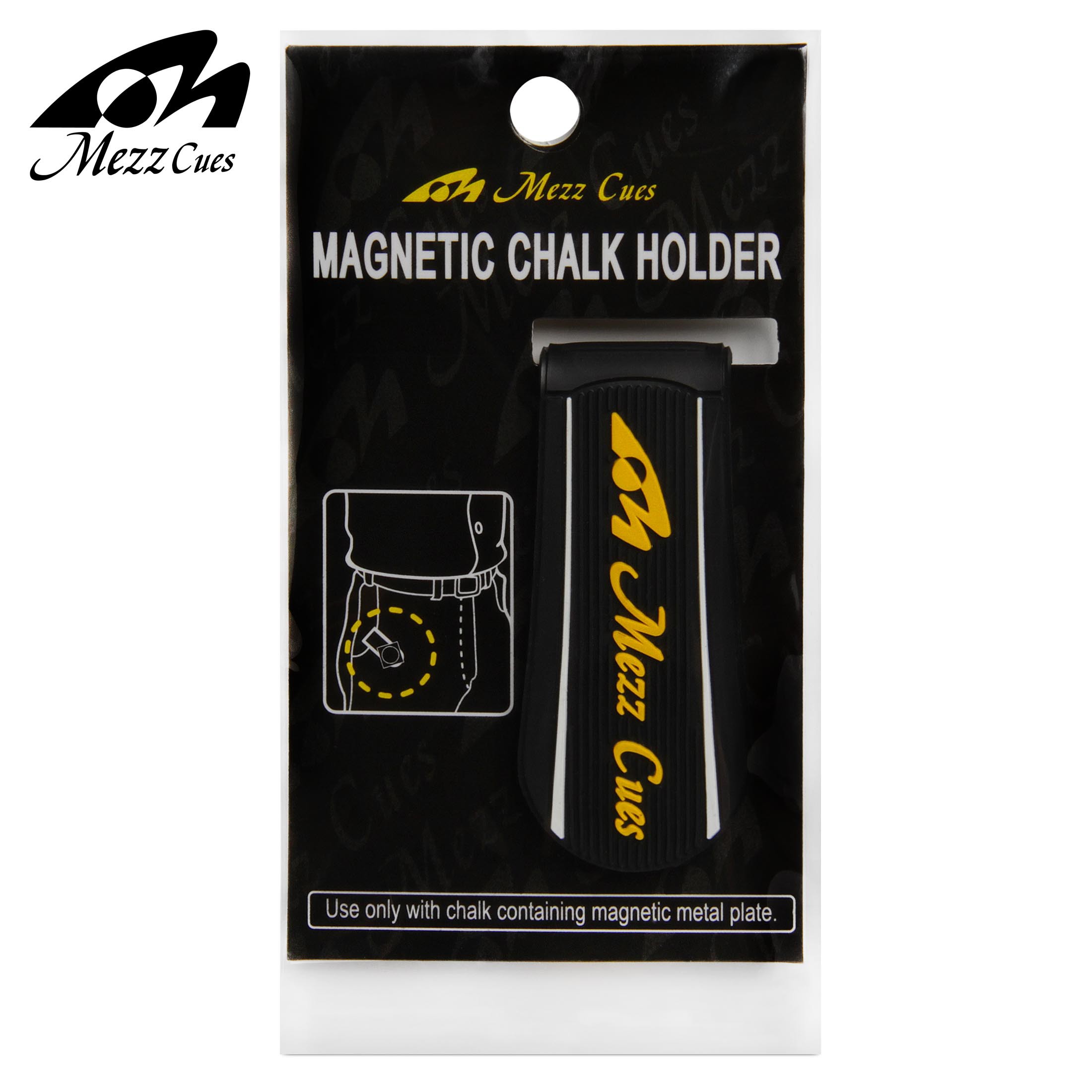Держатель для мела Mezz Magnetic Chalk Holder черный/желтый