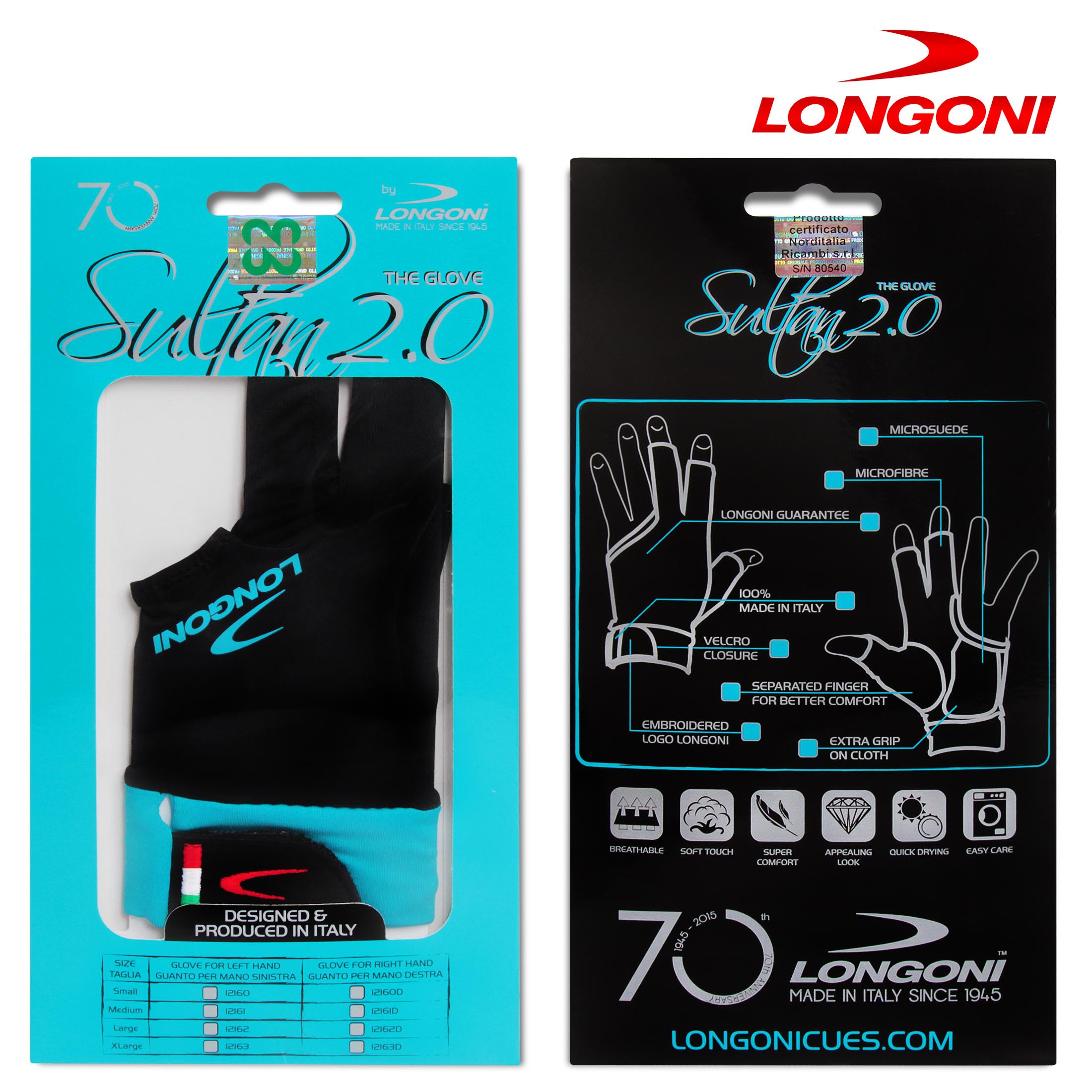 Перчатка Longoni Sultan 2.0 L