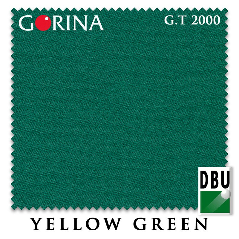 Бильярдное сукно Gorina Granito Tournament 2000 197см Yellow Green
